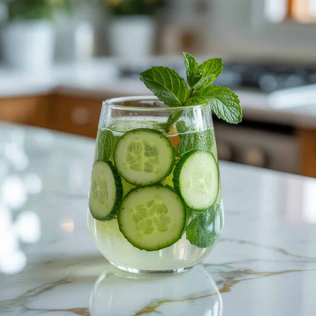 Cucumber Mint Cooler Mocktail Recipe