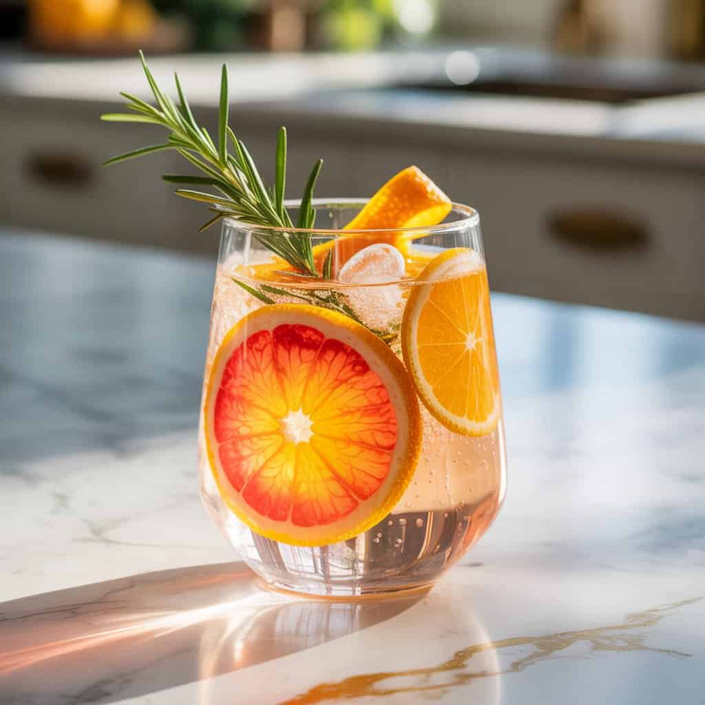 Winter Citrus Spritz Mocktail Recipe