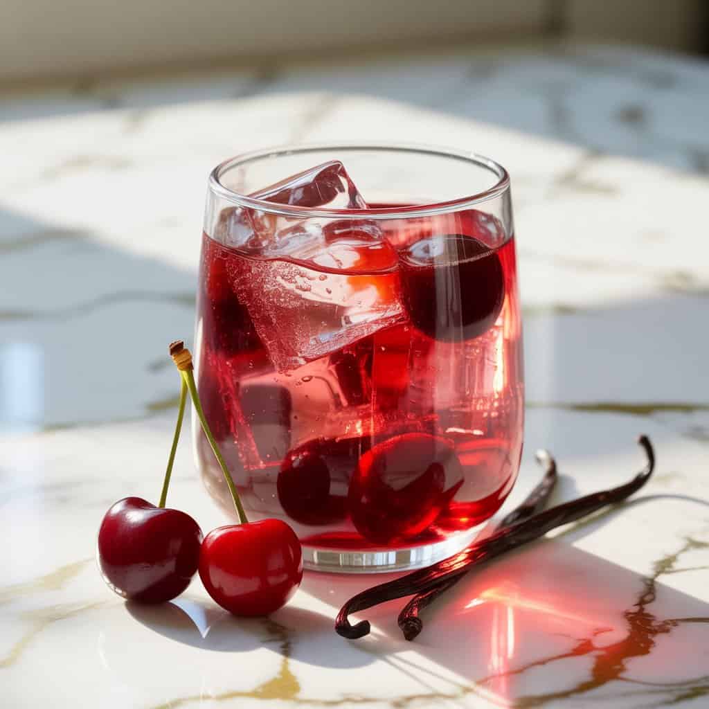 Cherry Vanilla Soda Mocktail Recipe
