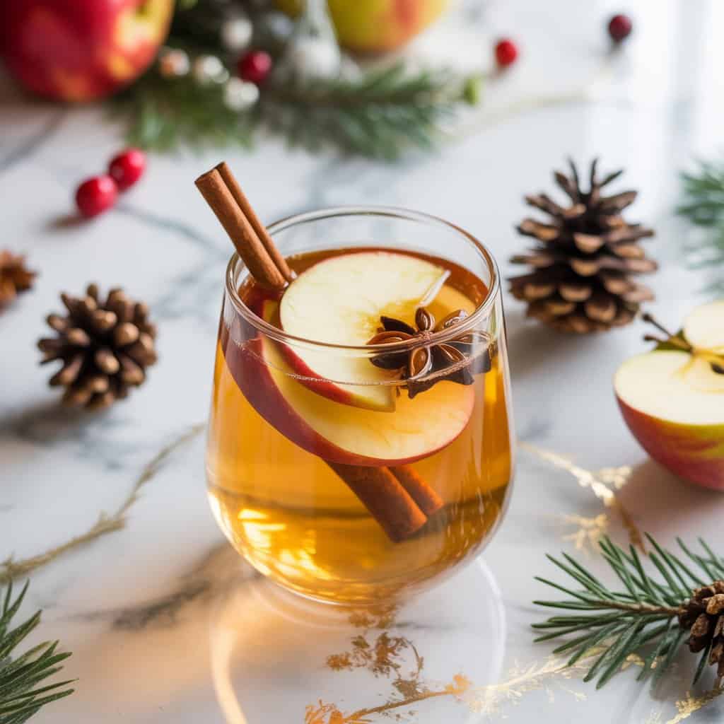Holiday Apple Cider Mocktail Recipe