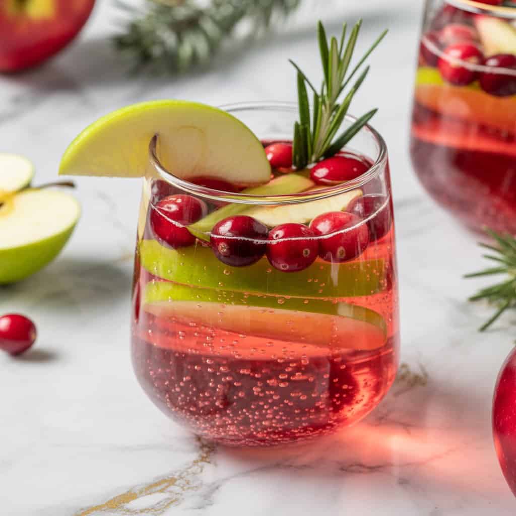 Fizzy Cran-Apple Mocktail Recipe