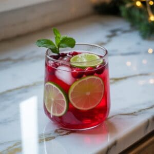 Cranberry Limeade Mocktail Recipe