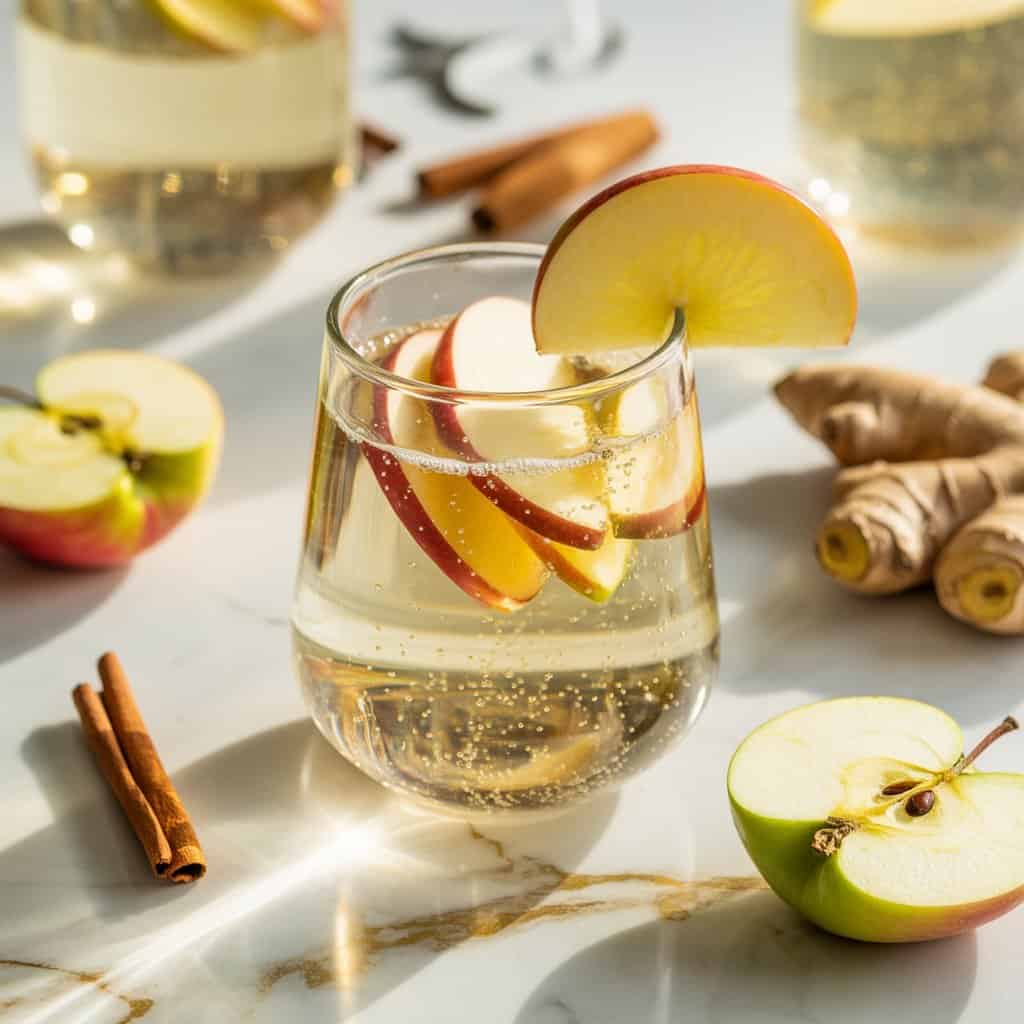 Ginger Apple Sparkle Mocktail Recipe