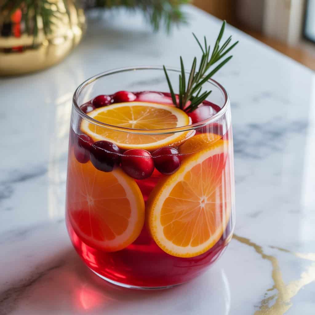 Festive Fruit Punch Mocktail Recipe