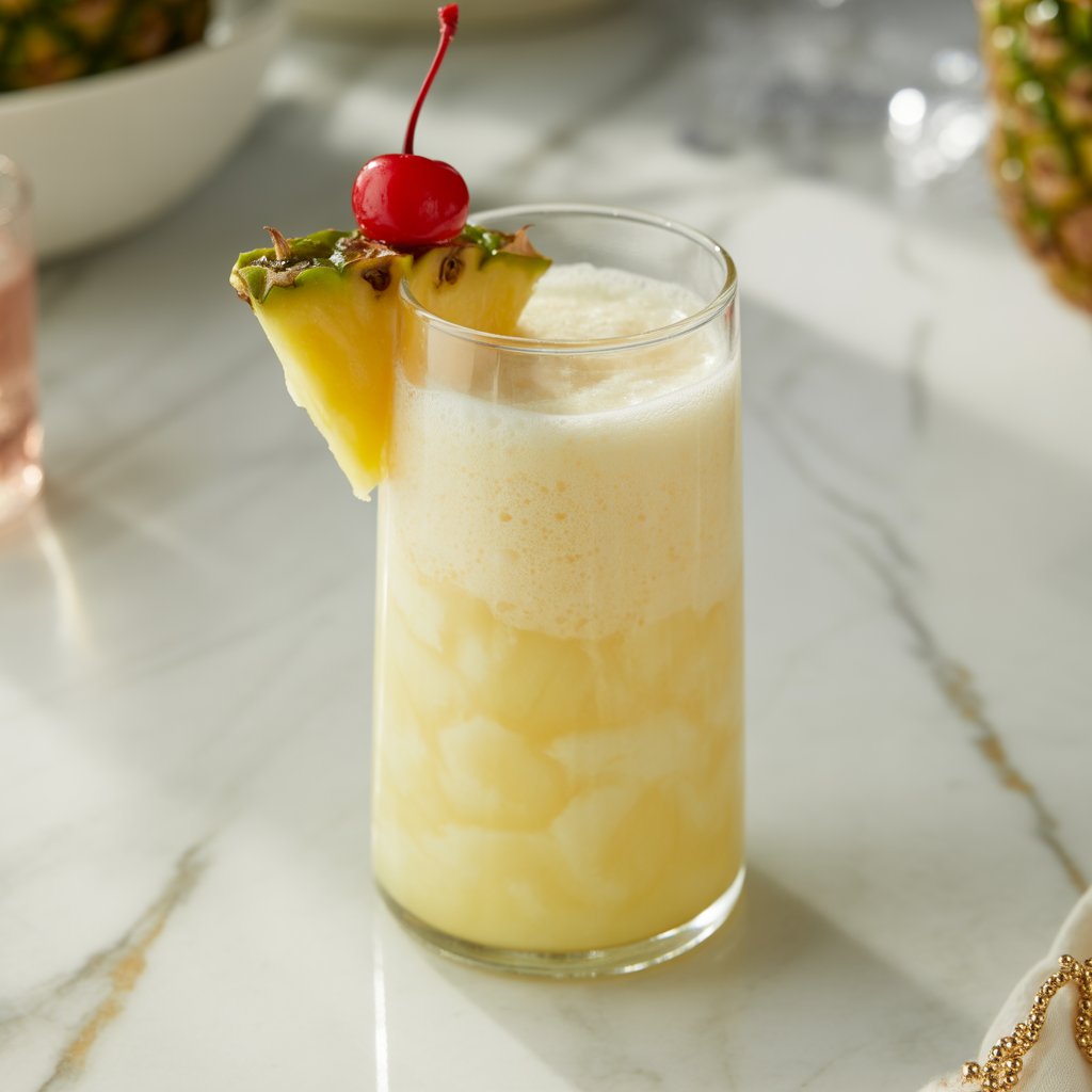 Virgin Pina Colada Mocktail Recipe