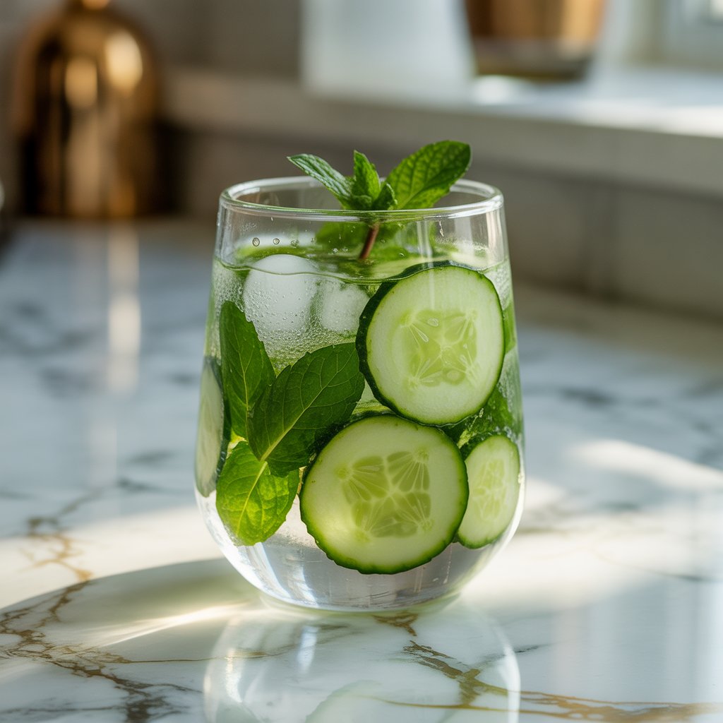 Cucumber Mint Cooler Mocktail Recipe