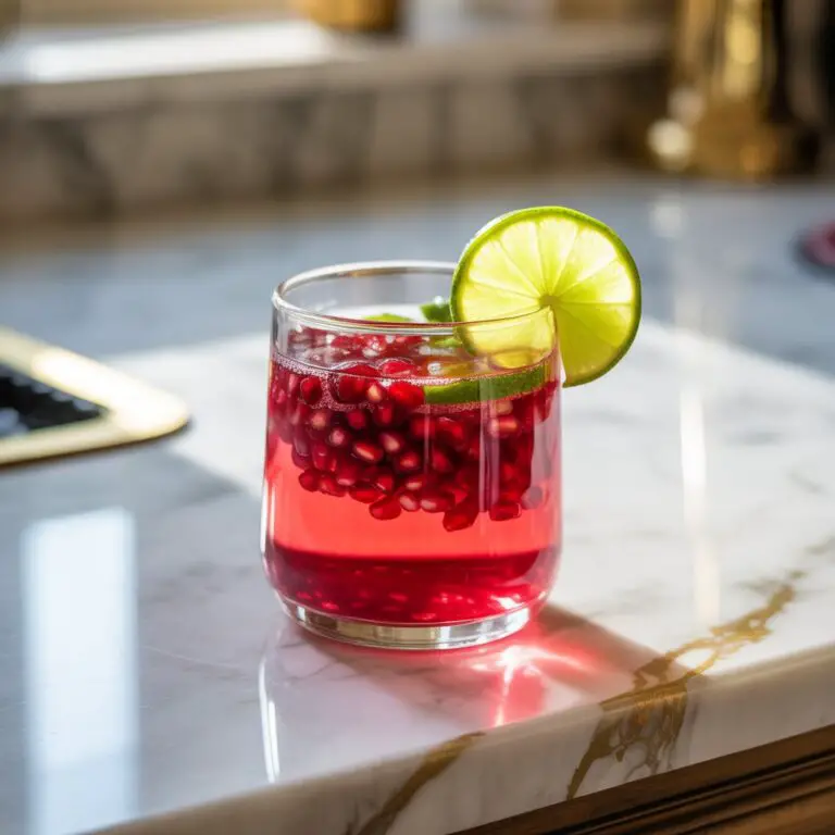 Pomegranate Limeade Mocktail Recipe