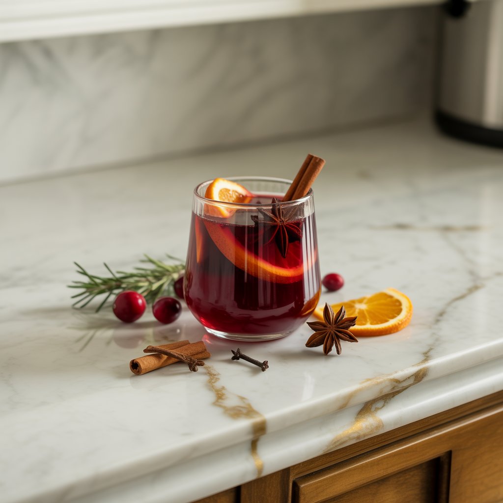Nonalcoholic Mulled Wine Mocktail Recipe