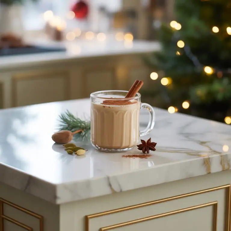 Chai Eggnog Mocktail Recipe