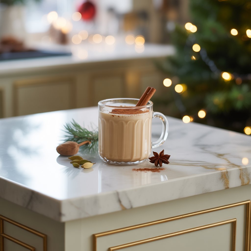 Chai Eggnog Mocktail Recipe