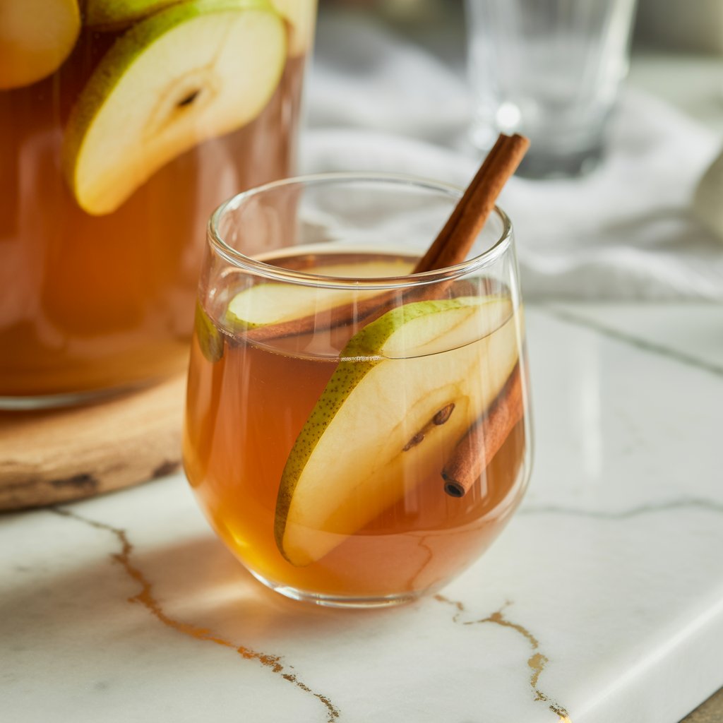 Spiced Pear Punch Mocktail Recipe