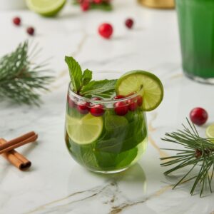 Holiday Green Tea Cooler Mocktail Recipe