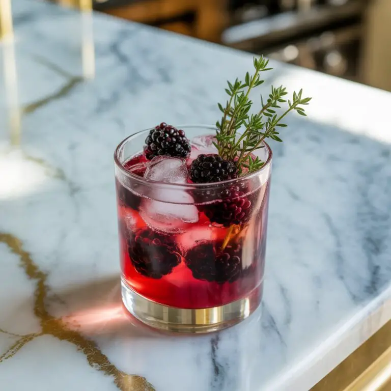 Blackberry Thyme Smash Cocktail Recipe