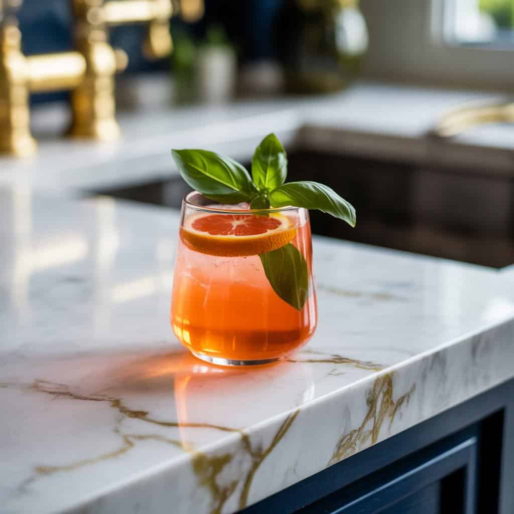 Tangerine Basil Spritz Cocktail Recipe