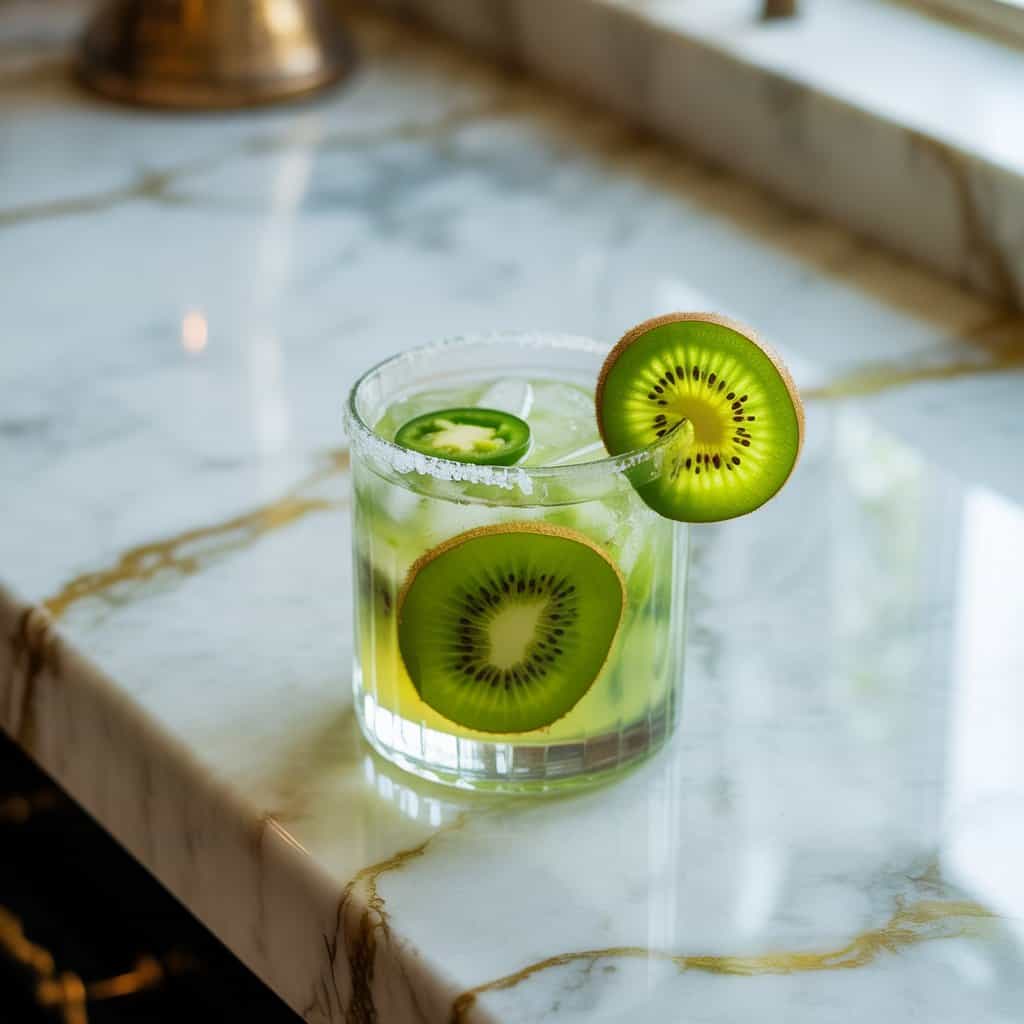 Kiwi Jalapeño Margarita Cocktail Recipe