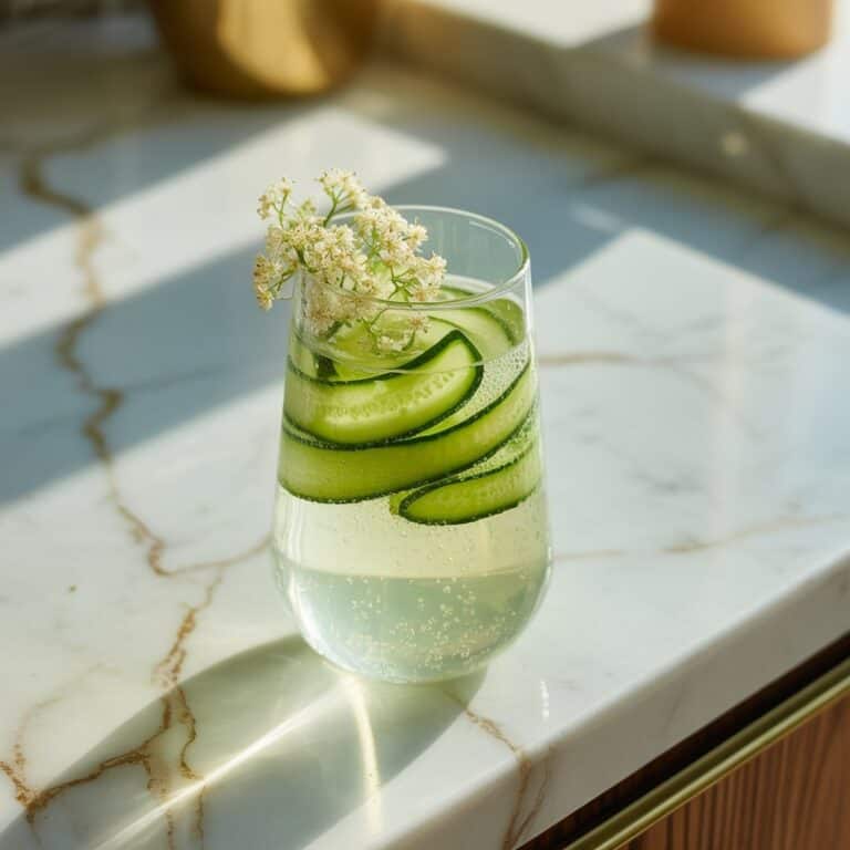 Cucumber Elderflower Spritz Cocktail Recipe