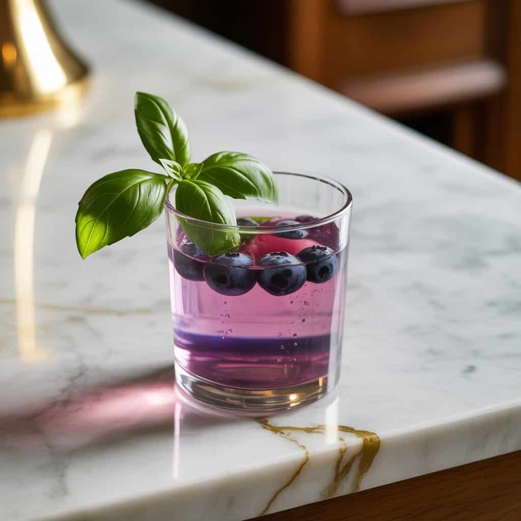Blueberry Basil Smash Cocktail Recipe