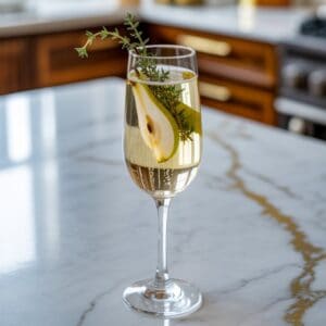 Pear and Thyme Bellini Cocktail Recipe