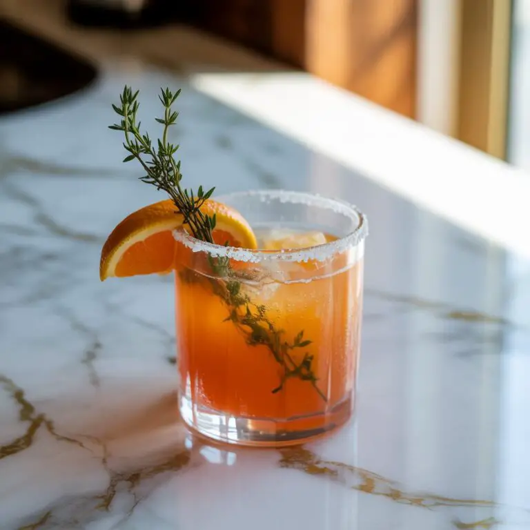 Tangerine Thyme Margarita Cocktail Recipe