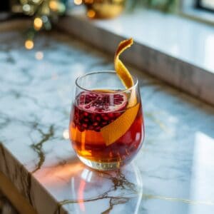 Pomegranate Bourbon Spritz Cocktail Recipe