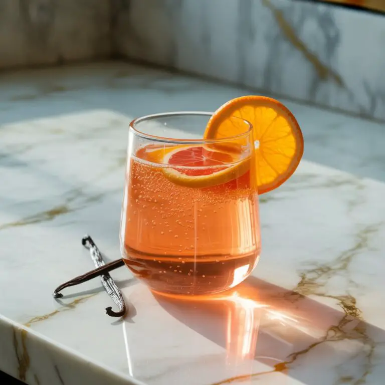 Tangerine Vanilla Fizz Mocktail Recipe