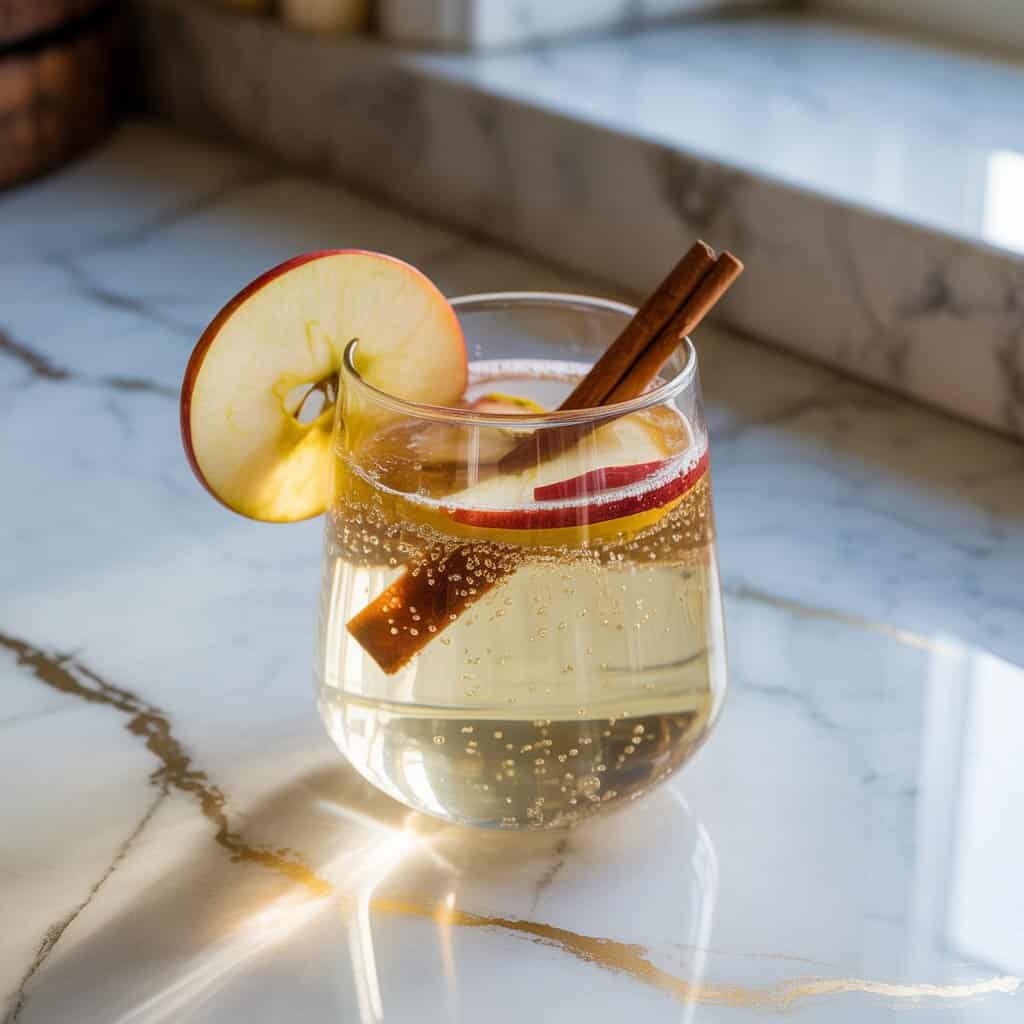 Sparkling Apple Cider Mocktail Recipe