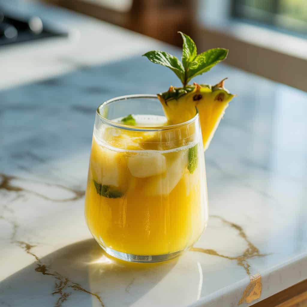 Pineapple Coconut Cooler Mocktail Recipe