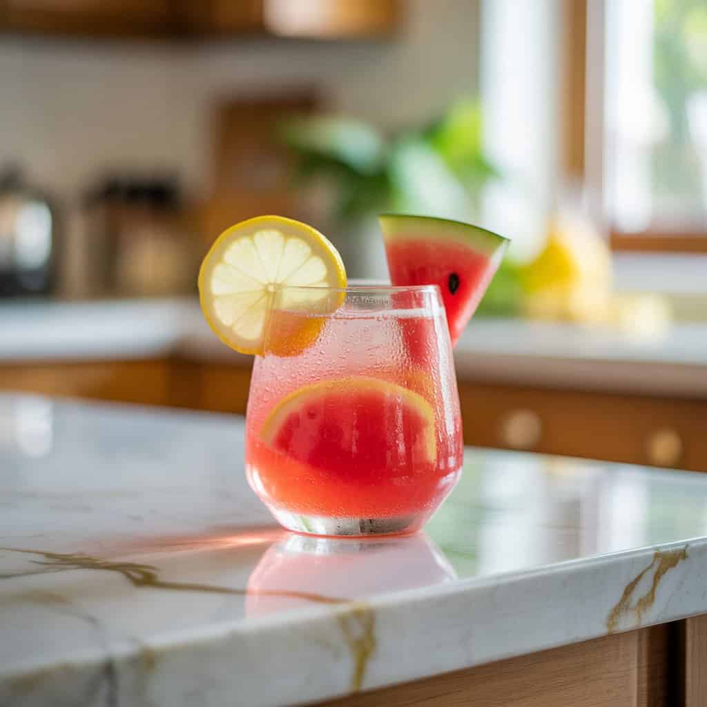 Watermelon Lemonade Mocktail Recipe