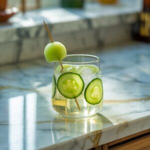 Cucumber Melon Refresher Mocktail Recipe