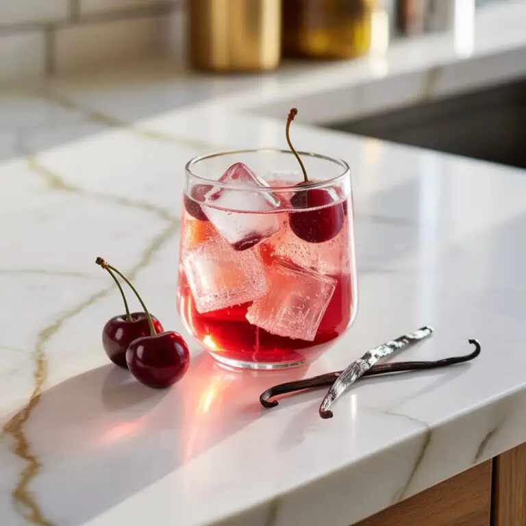 Cherry Vanilla Soda Mocktail Recipe