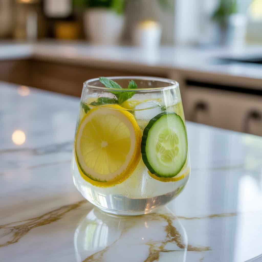 Lemon Cucumber Cooler Mocktail Recipe
