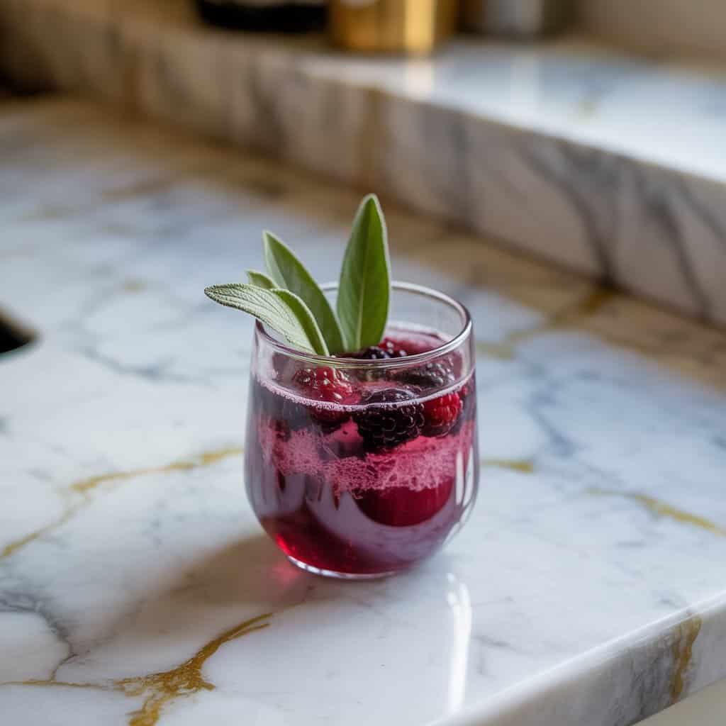 Blackberry Sage Smash Mocktail Recipe