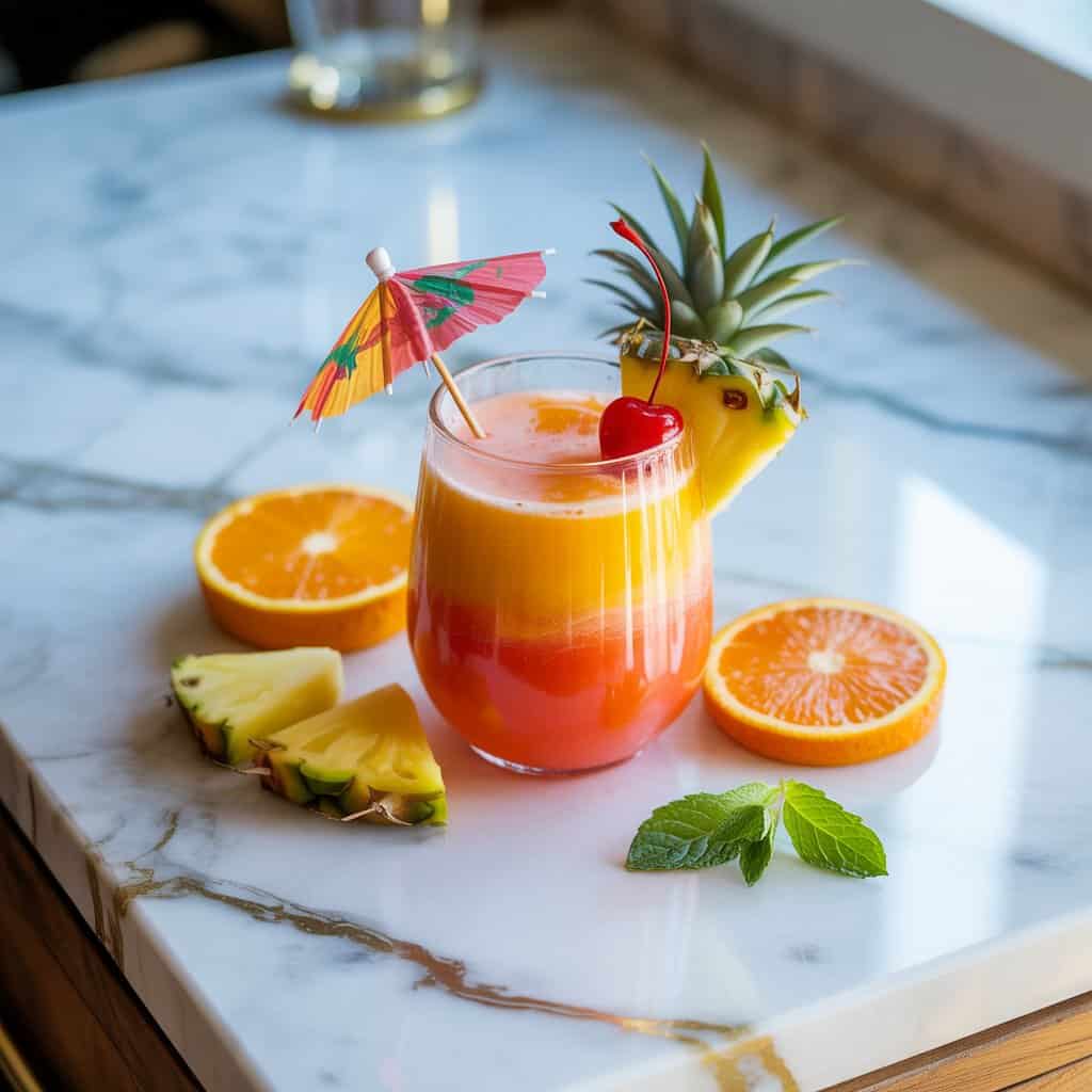 Tropical Sunrise Mocktail Recipe