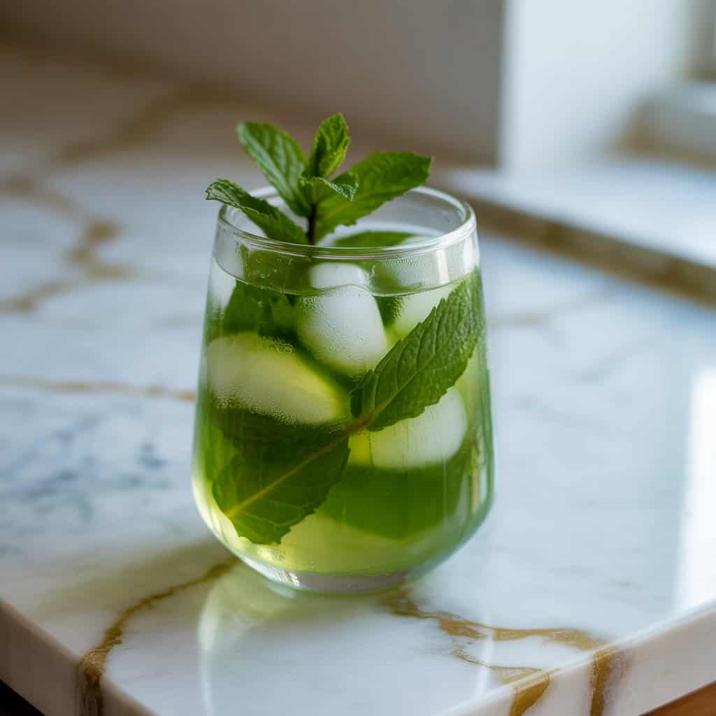 Minty Green Tea Cooler Mocktail Recipe