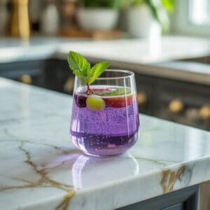 Sparkling Grape Juice Mocktail Recipe