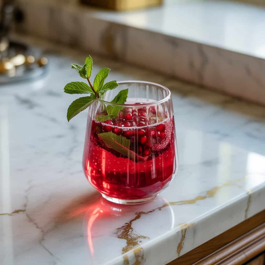 Pomegranate Sparkler Mocktail Recipe