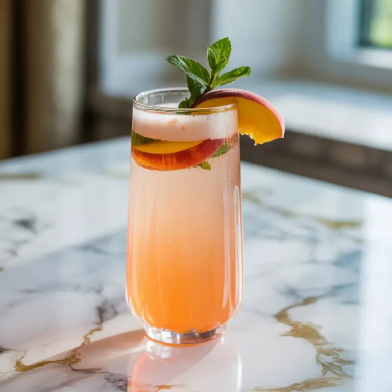 Virgin Bellini Mocktail Recipe