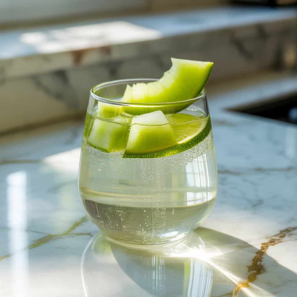Honeydew Melon Soda Mocktail Recipe