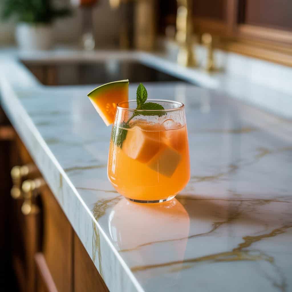Cantaloupe Cooler Mocktail Recipe