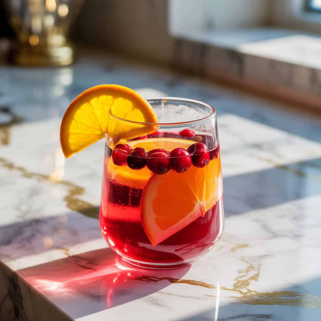 Cranberry Orange Punch Mocktail Recipe