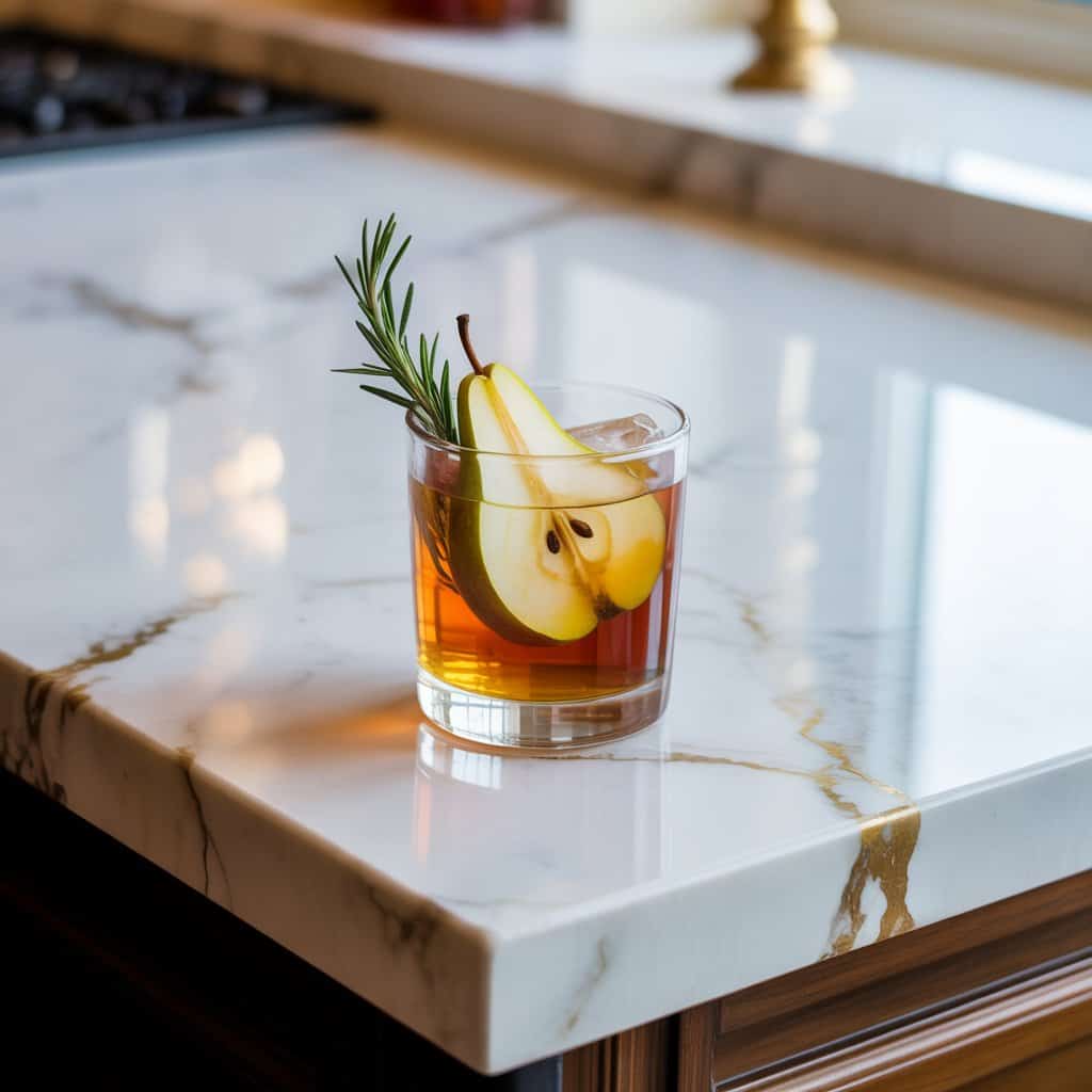 Bourbon Pear Smash Cocktail Recipe