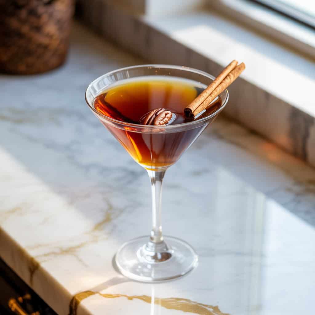 Bourbon Pecan Pie Martini Cocktail Recipe