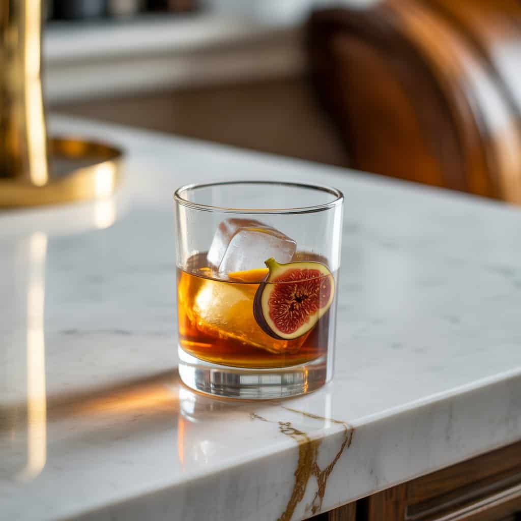 Bourbon Fig Old Fashioned Cocktail Recipe