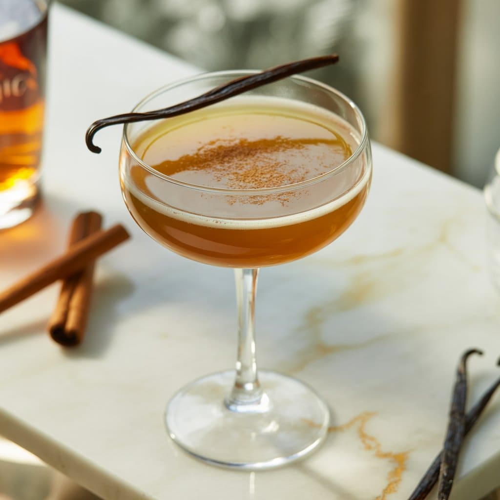 Bourbon Vanilla Bean Flip Cocktail Recipe