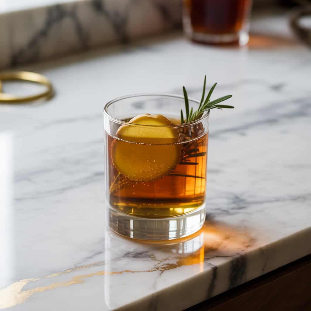 Bourbon Maple Ginger Fizz Cocktail Recipe
