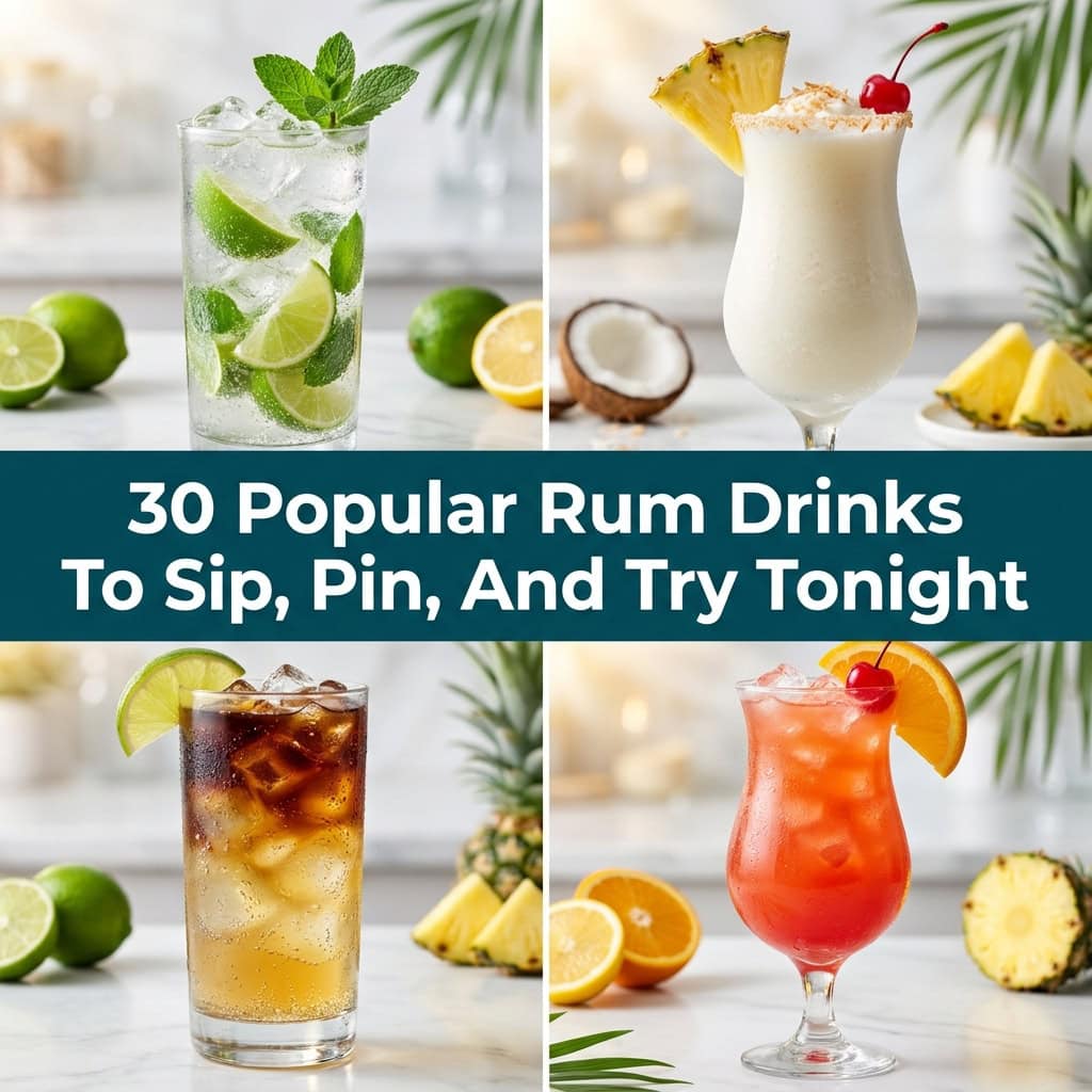 30 Popular Rum Drinks To Sip, Pin, And Try Tonight