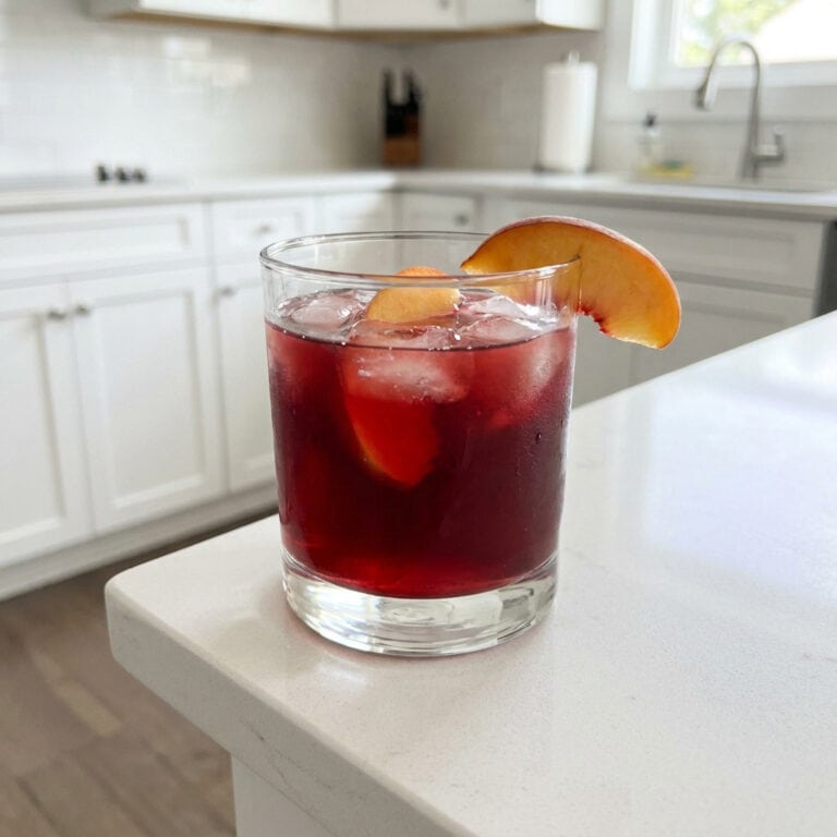 Blood Peach Punch Cocktail Recipe