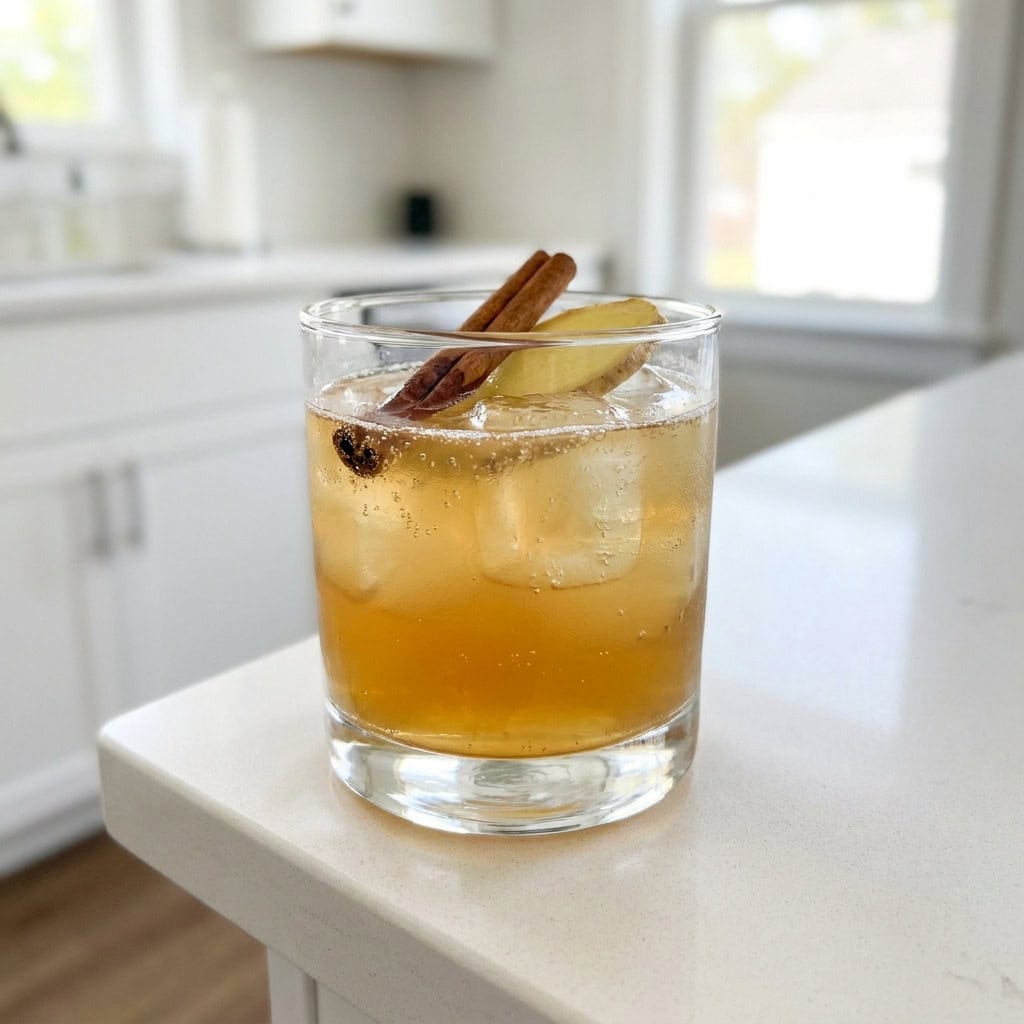 Bourbon Maple Ginger Fizz Cocktail Recipe