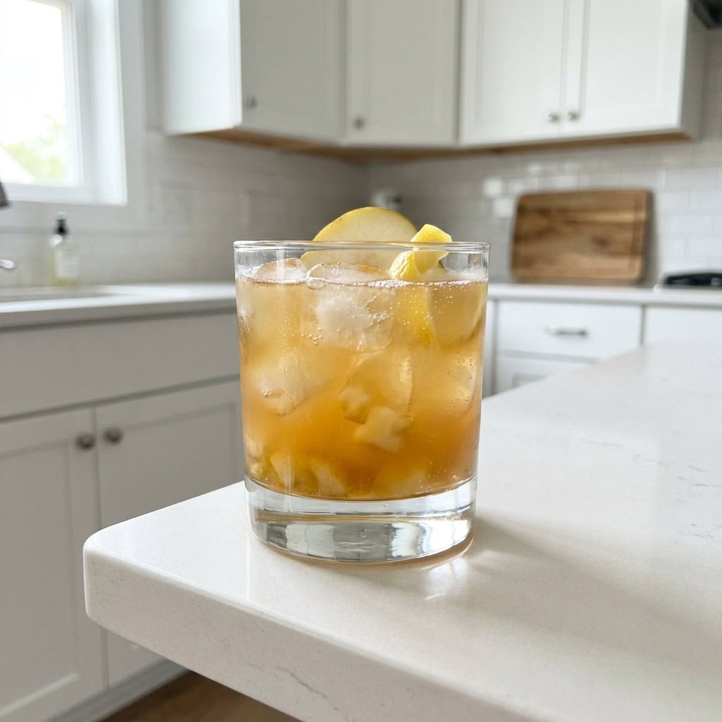 Bourbon Pear Smash Cocktail Recipe