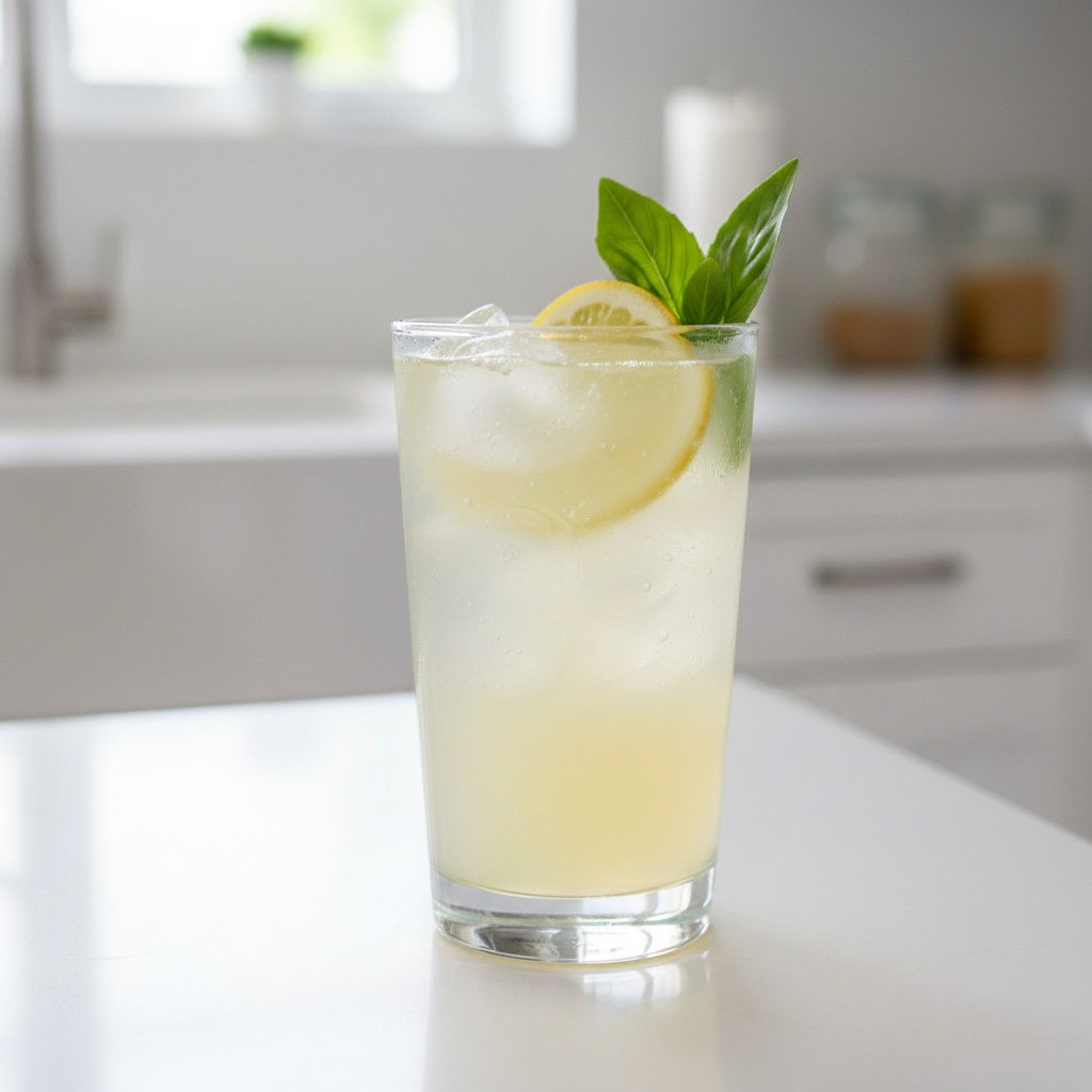 Gin Basil Lemonade Cocktail Recipe